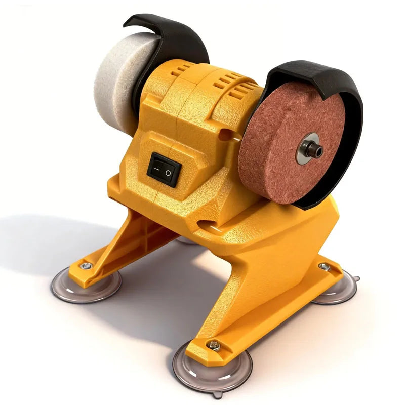 Cordless Double-Head Bench Grinder – Fits DeWALT 20V Battery, Polishing & Grinding for Metal, Stone & Knives (Tool Only)