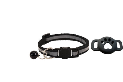 Premium AirTag Cat Collar - Secure GPS Tracking Holder for Cats & Kittens, Adjustable Reflective Design, Compatible with iOS