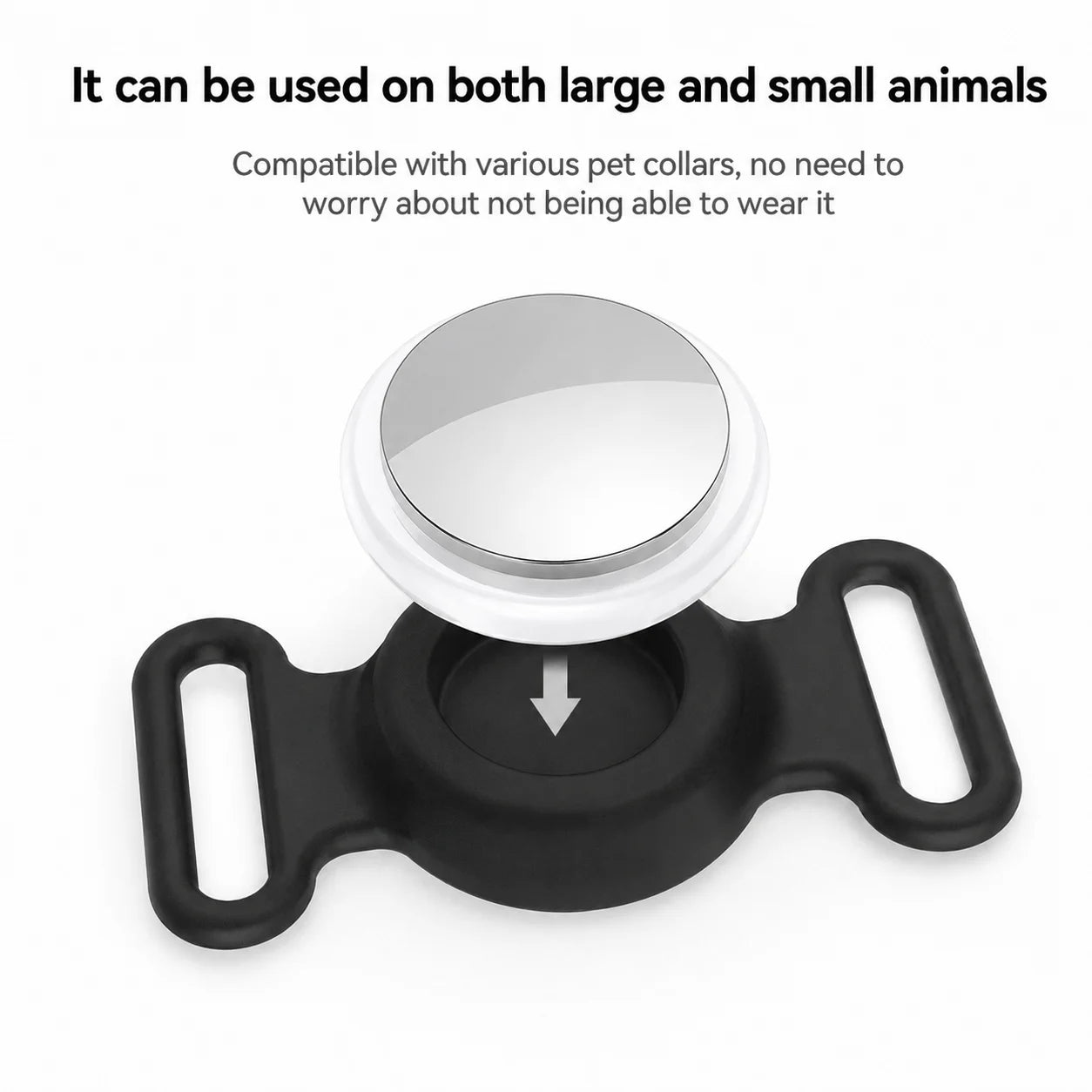 Premium AirTag Cat Collar - Secure GPS Tracking Holder for Cats & Kittens, Adjustable Reflective Design, Compatible with iOS