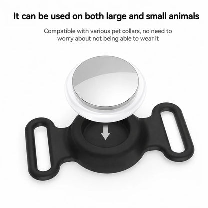 Premium AirTag Cat Collar - Secure GPS Tracking Holder for Cats & Kittens, Adjustable Reflective Design, Compatible with iOS