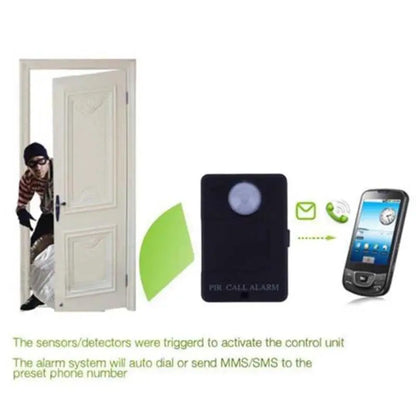 Mini GSM PIR Alarm Motion Sensor Alarm Infrared Wireless GSM Alarm Anti-theft Motion Detector With EU Plug High Sensitivity
