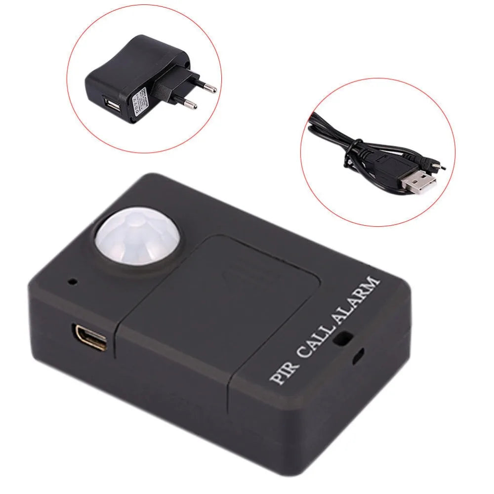 Mini GSM PIR Alarm Motion Sensor Alarm Infrared Wireless GSM Alarm Anti-theft Motion Detector With EU Plug High Sensitivity