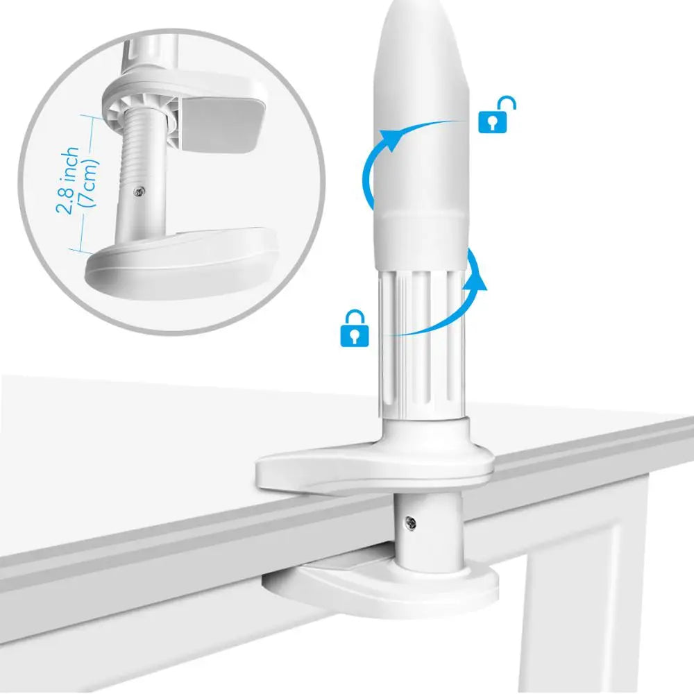 85cm Flexible Long Arm Baby Monitor & Phone Holder Mount – No-Drill Clamp, 360°, Fits Most Cameras