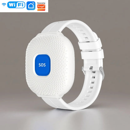 Tuya WiFi Emergency SOS Bracelet for Elderly Fall Personal Alert System Waterproof SOS Watch For Hospital Healthcare Call Button