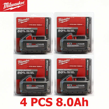 Milwaukee M18 18V Lithium-Ion Battery – 5.0Ah & 6.0Ah Long Cycle Life for M18 Power Tools