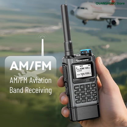 Quansheng UV-K1 Mini Multi-Band Ham Radio Transceiver – 3W–5W, 200 Channels, Type-C, NOAA, Aviation Band