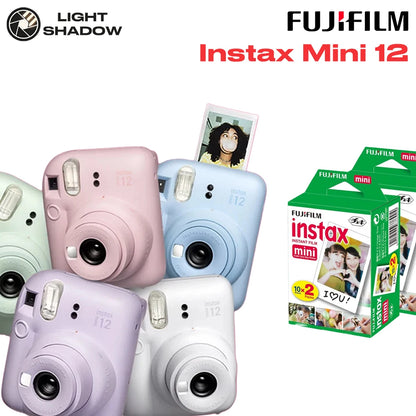 Fujifilm Instax Mini 12 Instant Camera – Automatic Exposure & Built-In Selfie Mirror