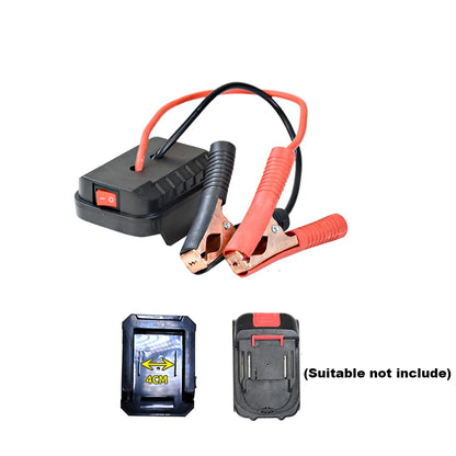 Makita 18V Battery Jump Starter Adapter – Emergency Car Jump Start with Copper Clamps, Optional Dual USB
