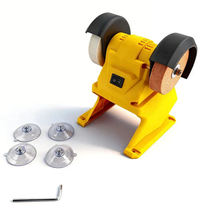 Cordless Double-Head Bench Grinder – Fits DeWALT 20V Battery, Polishing & Grinding for Metal, Stone & Knives (Tool Only)