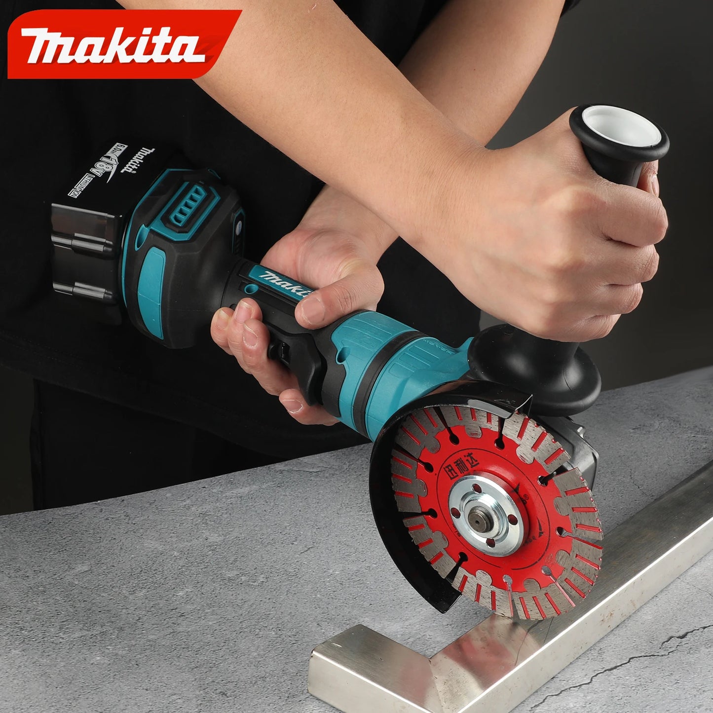 Makita GA050G 40V Brushless Cordless Angle Grinder – High-Power, Lithium Battery Powered