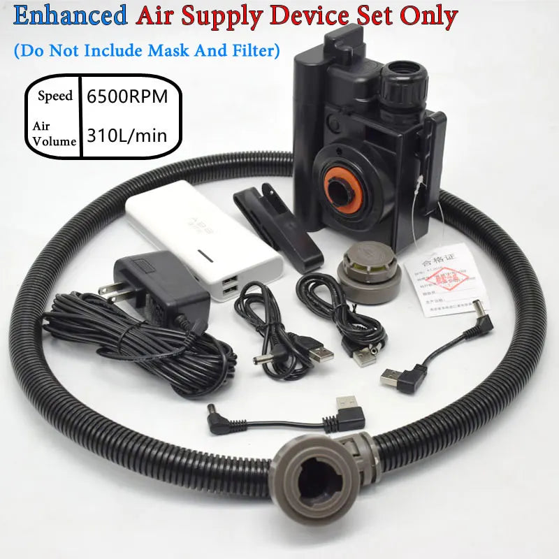 6800 Full Face Electric Air Purifying Respirator – Powered Gas Mask for Welding, Spraying, Chemical & Industrial Use