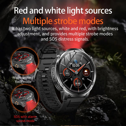 Smart Watch with 1000mAh Battery – 1.85" AMOLED, Bluetooth Calling, 100+ Sports Modes, 5ATM Waterproof, Heart Rate & Blood Oxygen