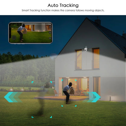8MP 4K Wireless IP Camera 5MP Outdoor Street WIFI PTZ Speed Dome Camera iCSee 1080P 3MP HD AI Auto Tracking CCTV Surveillance