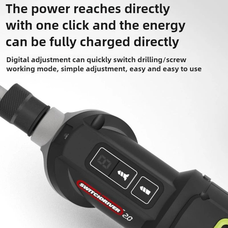 Worx WU177 1/4 Inch Electric Impact Drill 50N.m Brushless Motor 6.35MM Double Headed Quick Change Drill Hex Scoket 20V Battery