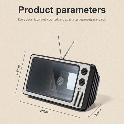 12" Phone Screen Magnifier – HD 3x Zoom, Retro TV Style, No Power Required, Eye Protection Stand
