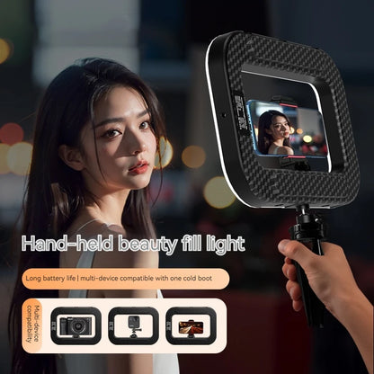 Handheld Ring LED Fill Light – 20W, 240 Beads, 8000mAh, 2500K–8500K for Live Streaming & Photography