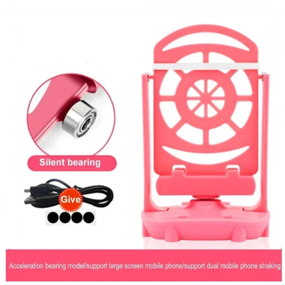 Automatic Phone Step Counter Shaker – Dual Phone Swing Pedometer Device, Silent USB Powered