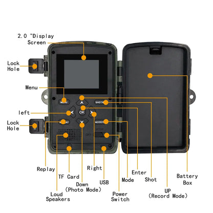 WiFi Hunting Trail Camera – 1080P HD, Night Vision & Bluetooth, Motion Activated
