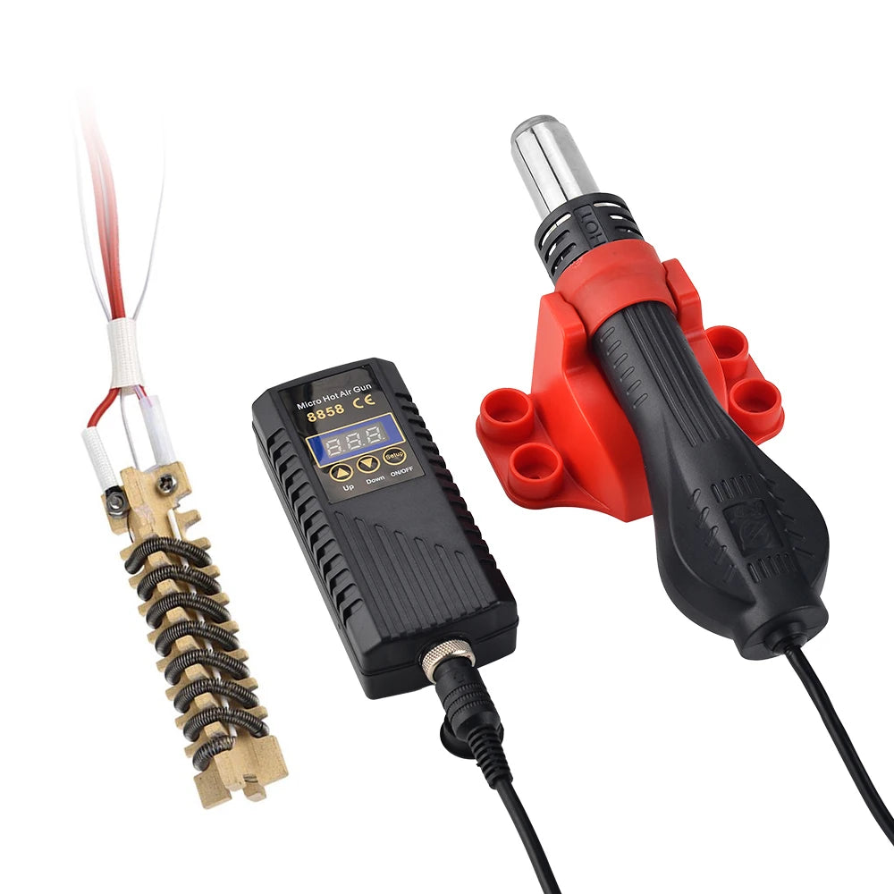 JCD 8858A 750W Hot Air Gun Rework Soldering Station – LED Digital Display, ESD Safe, 110V/220V