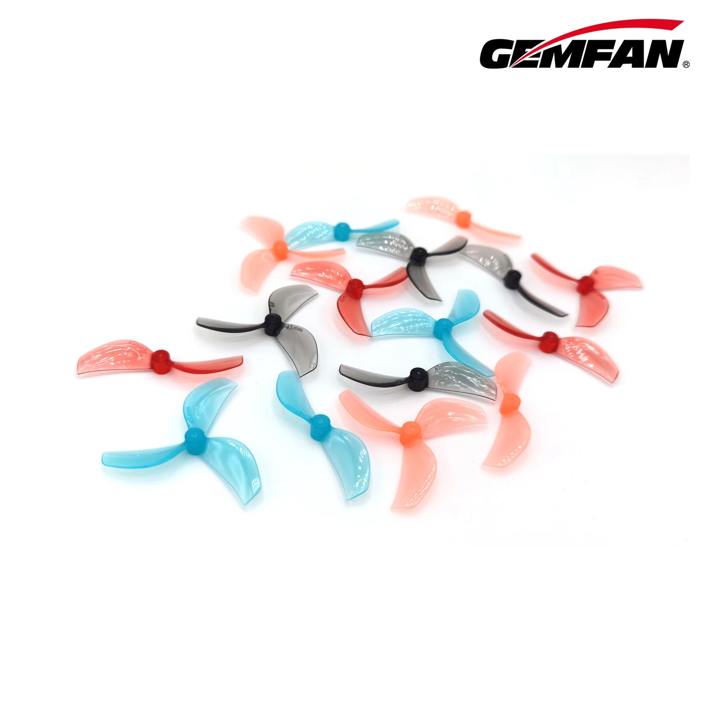 45mm 2 Blade 3Blade Propeller Mini Gemfan PC CW CCW Multirotor T-Mount 1mm 1.5mm Hub FPV Freestyle Tinywhoop Drones Parts 16PCS
