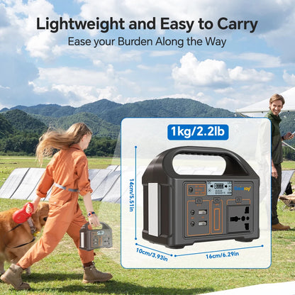 GaiaRay 100W Portable Power Station – 76.8Wh LiFePO4 Solar Generator for Camping & Emergencies