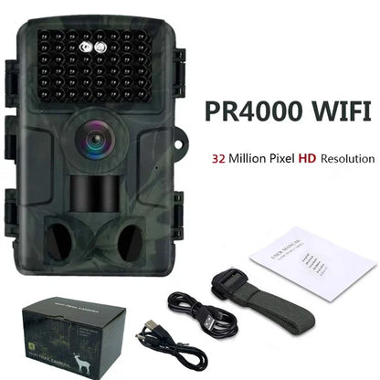 WiFi Hunting Trail Camera – 1080P HD, Night Vision & Bluetooth, Motion Activated