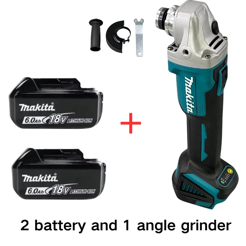 Makita DGA404 18V Brushless Cordless Angle Grinder – 125mm, Lithium-Ion, Cutting & Polishing