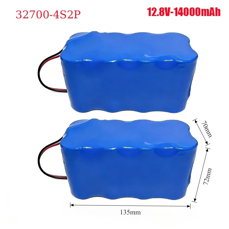 32700 Lifepo4 Battery Pack 4S1P-4S2P 12.8V 7Ah/14Ah with BMS for Electric Boats Drones Toy Cars Etc Uninterruptible Power Supply