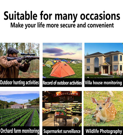 WiFi Hunting Trail Camera – 1080P HD, Night Vision & Bluetooth, Motion Activated