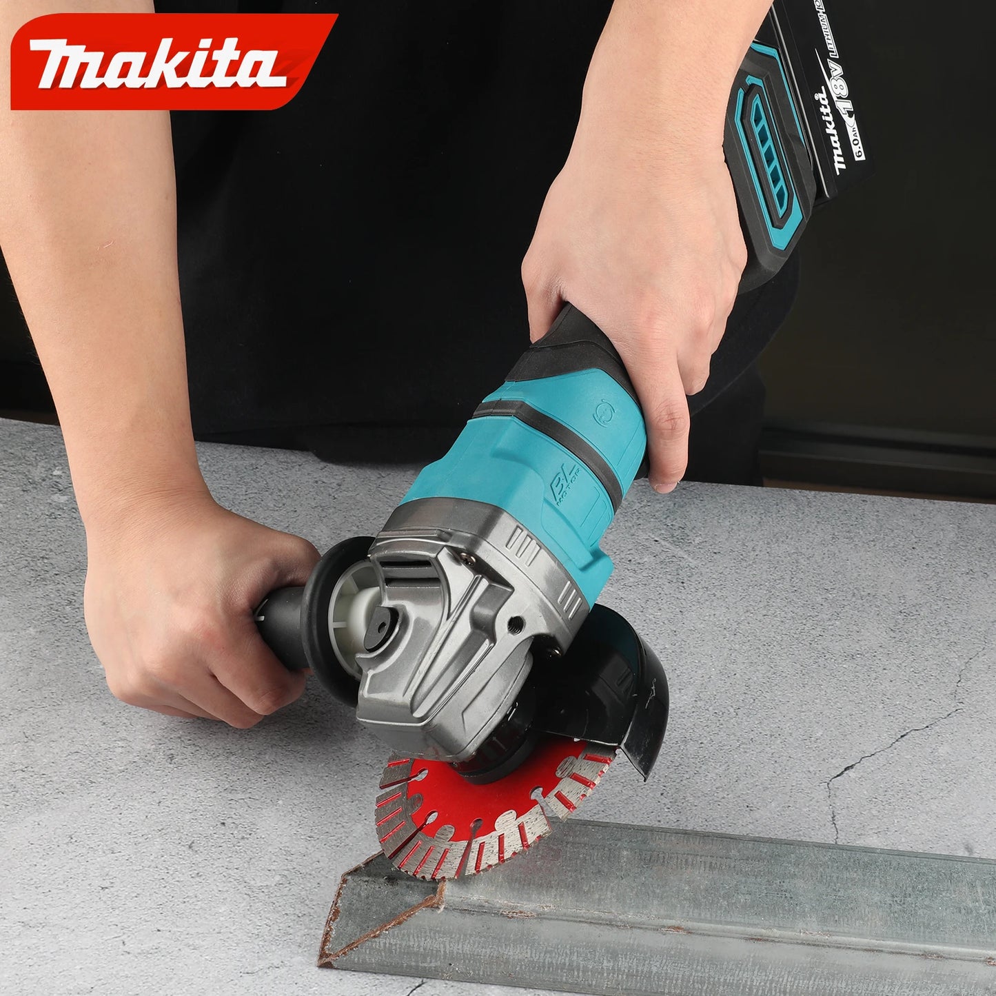 Makita GA050G 40V Brushless Cordless Angle Grinder – High-Power, Lithium Battery Powered