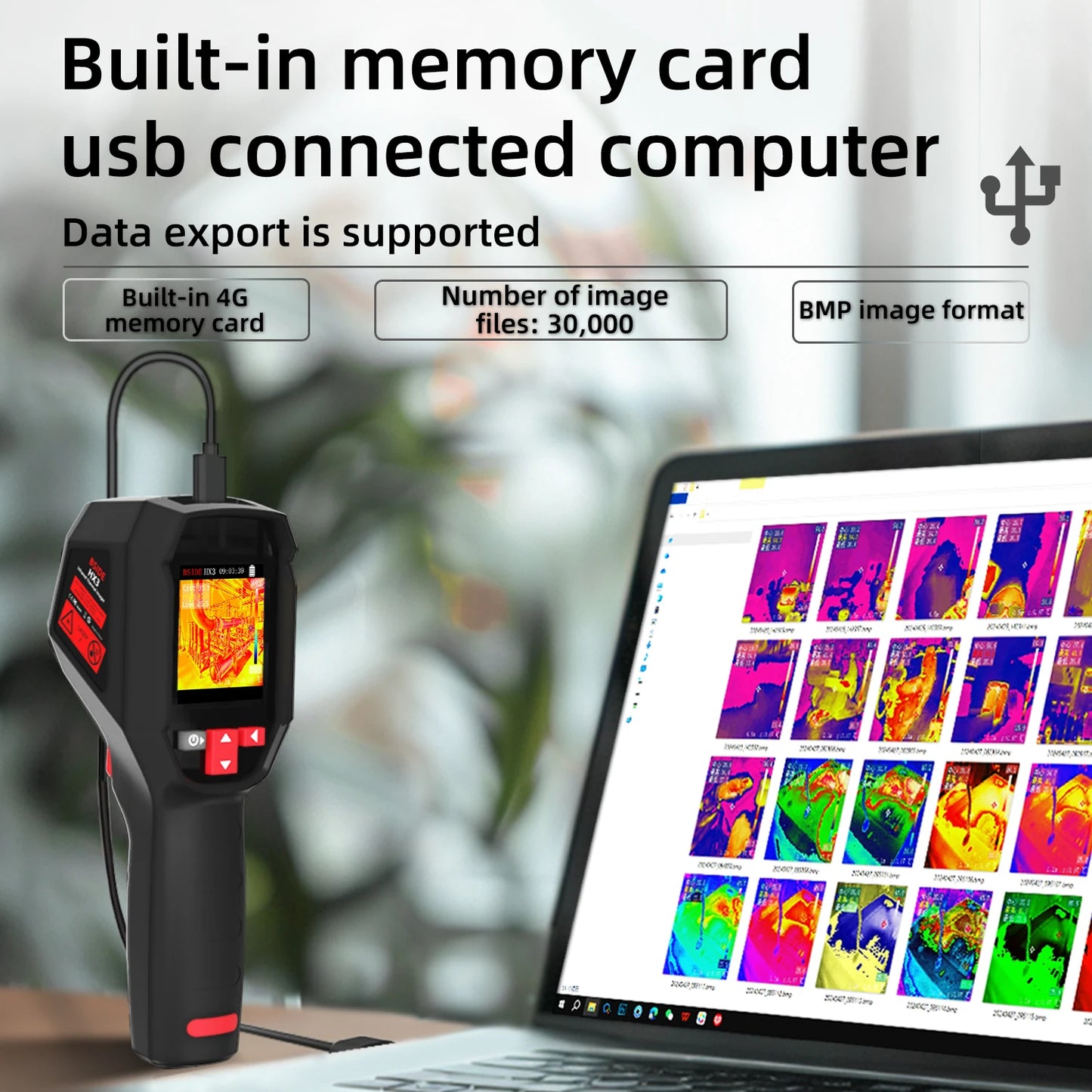 BSIDE Handheld Thermal Imaging Camera Industrial HX3 -20-550C HD Resolution PCB Pipe Inspection Fire Safety Thermal Imager
