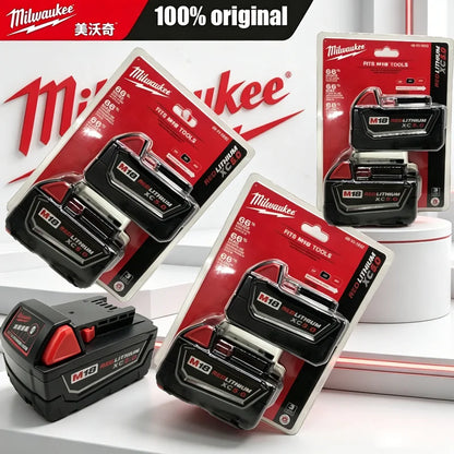 Milwaukee M18 18V Lithium-Ion Battery – 5.0Ah & 6.0Ah Long Cycle Life for M18 Power Tools