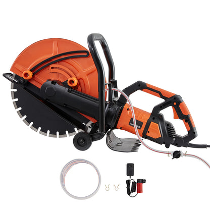 SucceBuy 16" Electric Concrete Wet Saw – 3200W, 15A Motor, 6" Cutting Depth, Wheeled Base
