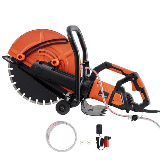 SucceBuy 16" Electric Concrete Wet Saw – 3200W, 15A Motor, 6" Cutting Depth, Wheeled Base
