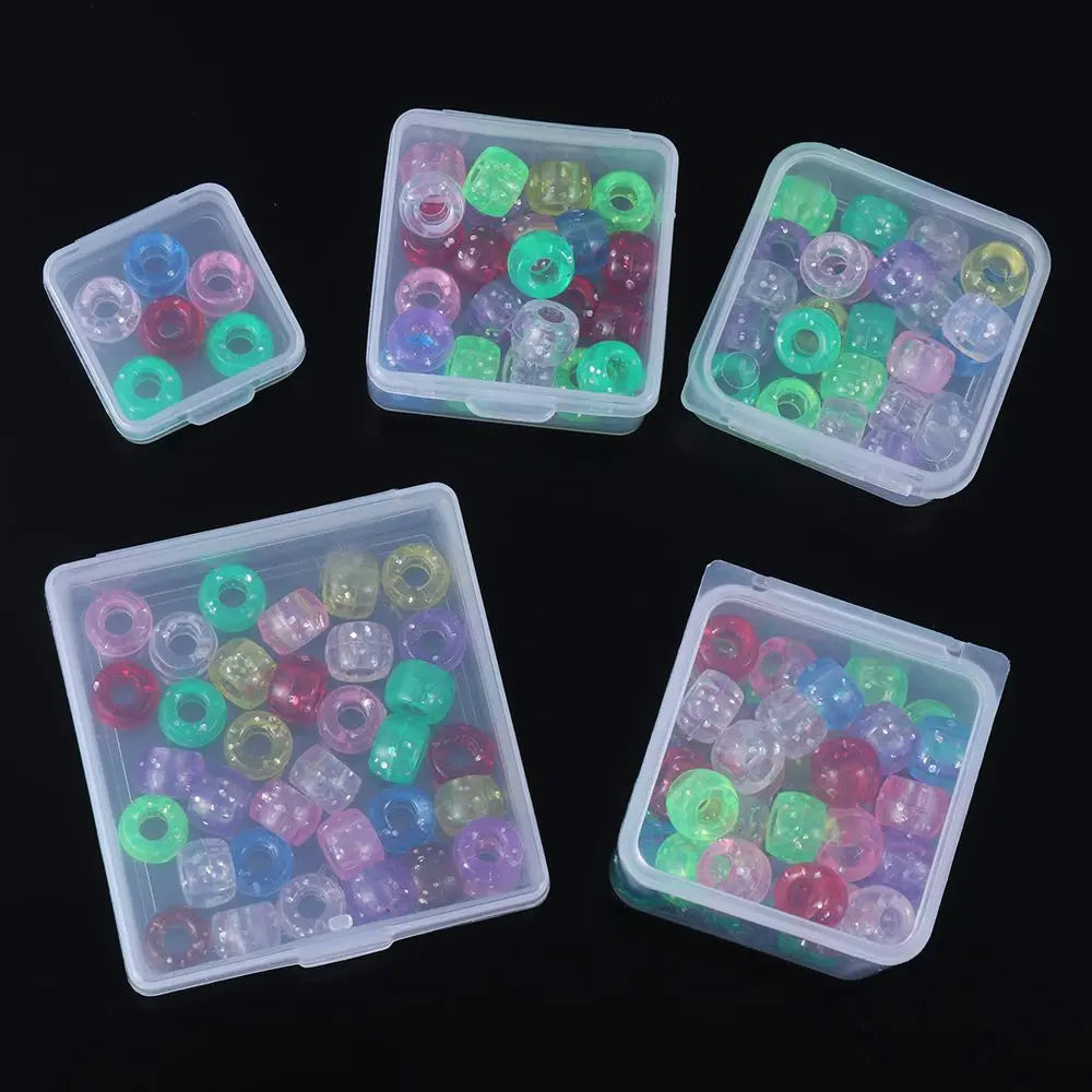 1Pcs Plastic Transparent Storage Box Small Items Sundries Jewelry Organizer Case Beads Container Pill Chip Box Tools Accessories