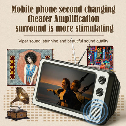 12" Phone Screen Magnifier – HD 3x Zoom, Retro TV Style, No Power Required, Eye Protection Stand