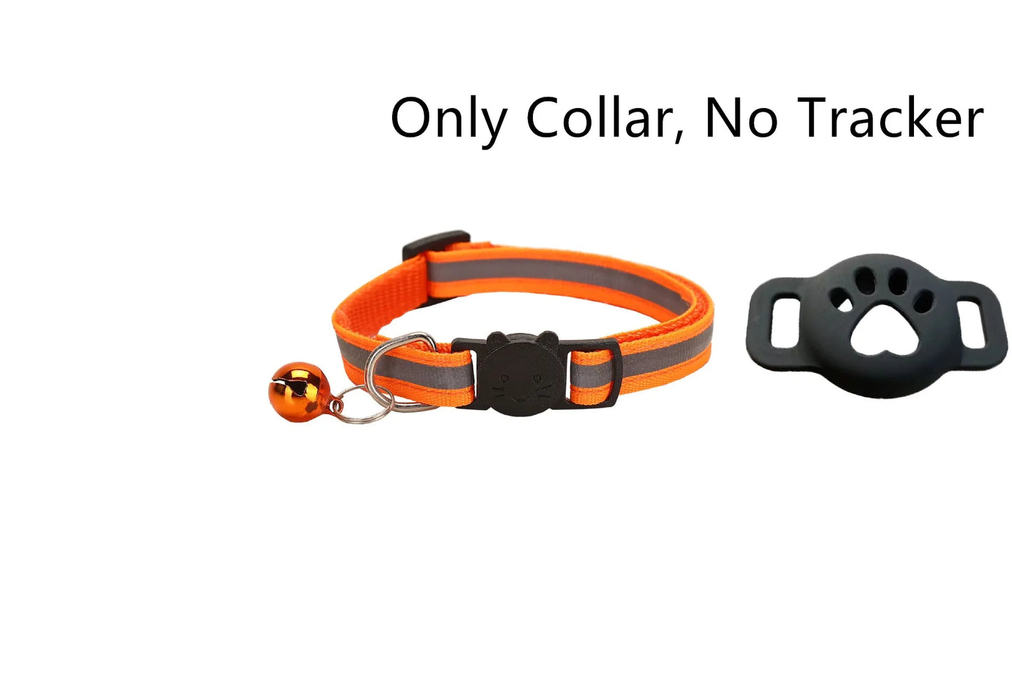 Premium AirTag Cat Collar - Secure GPS Tracking Holder for Cats & Kittens, Adjustable Reflective Design, Compatible with iOS