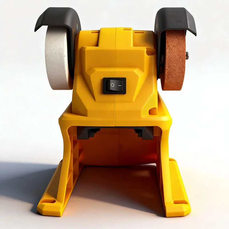 Cordless Double-Head Bench Grinder – Fits DeWALT 20V Battery, Polishing & Grinding for Metal, Stone & Knives (Tool Only)