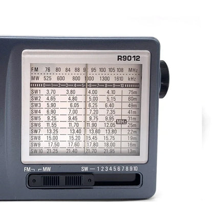 Tecsun R-9012 AM/FM/SW 12-Band Shortwave Pocket Radio – Portable Multiband Receiver | Optional AN-05 External Antenna