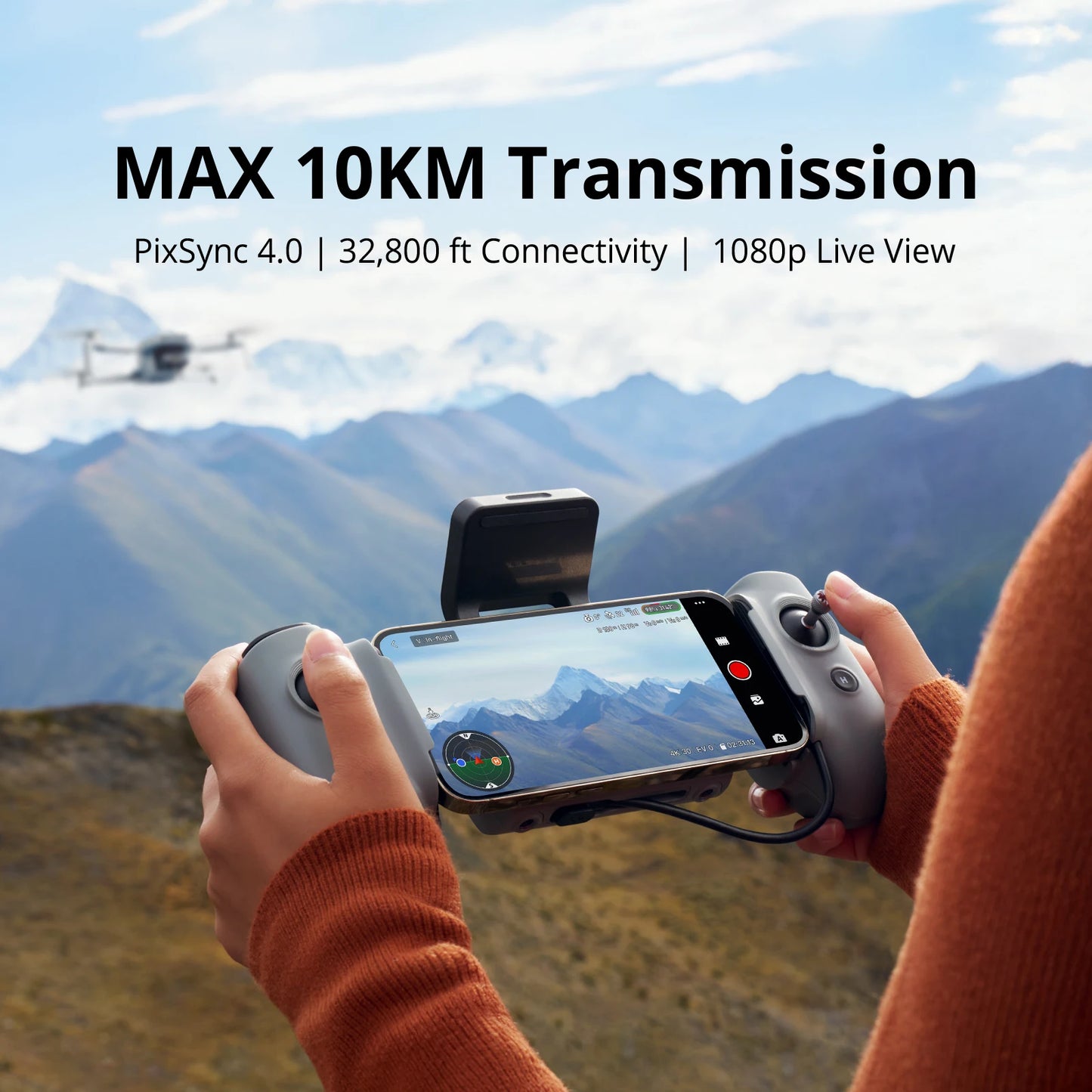 Potensic ATOM 2 Camera Drone – 4K HDR Video, 8K Photo, 3-Axis Gimbal, Under 249g, 10KM Range