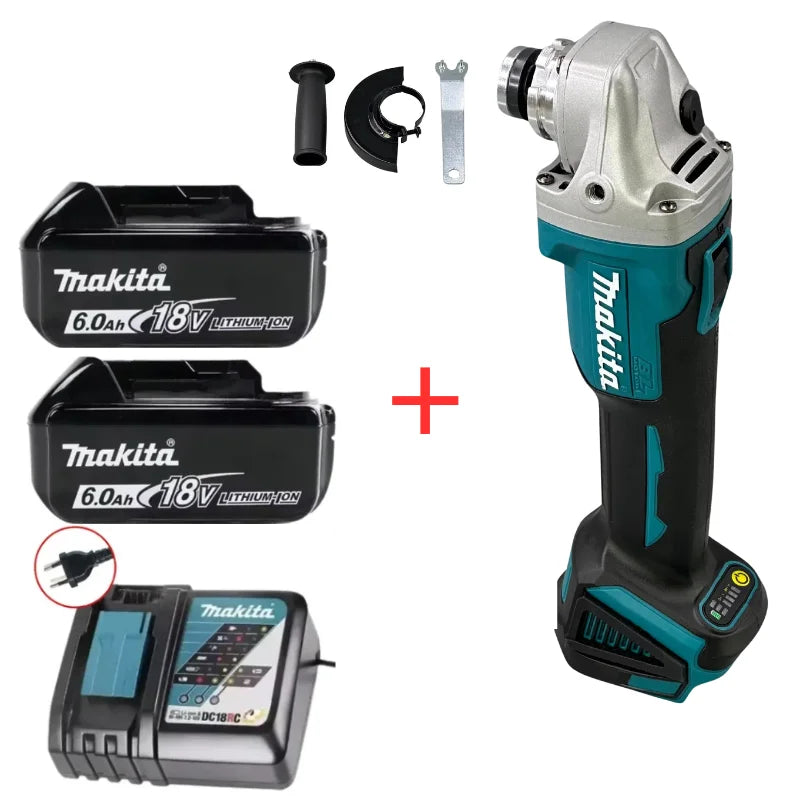 Makita DGA404 18V Brushless Cordless Angle Grinder – 125mm, Lithium-Ion, Cutting & Polishing