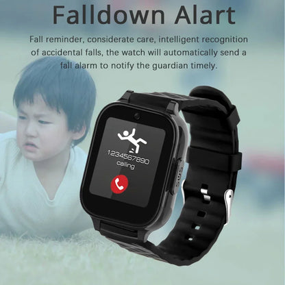 Smart GPS Tracker Watch GPS Bracelet Video Call for Old People One-click Help Support Fall Alarm Built-in 600mAh Battery RF-V52