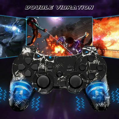 PS3 Wireless Controller – Skull Edition with Motion Sensor & Double Vibration