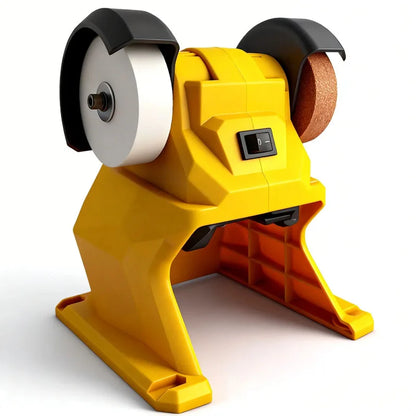 Cordless Double-Head Bench Grinder – Fits DeWALT 20V Battery, Polishing & Grinding for Metal, Stone & Knives (Tool Only)