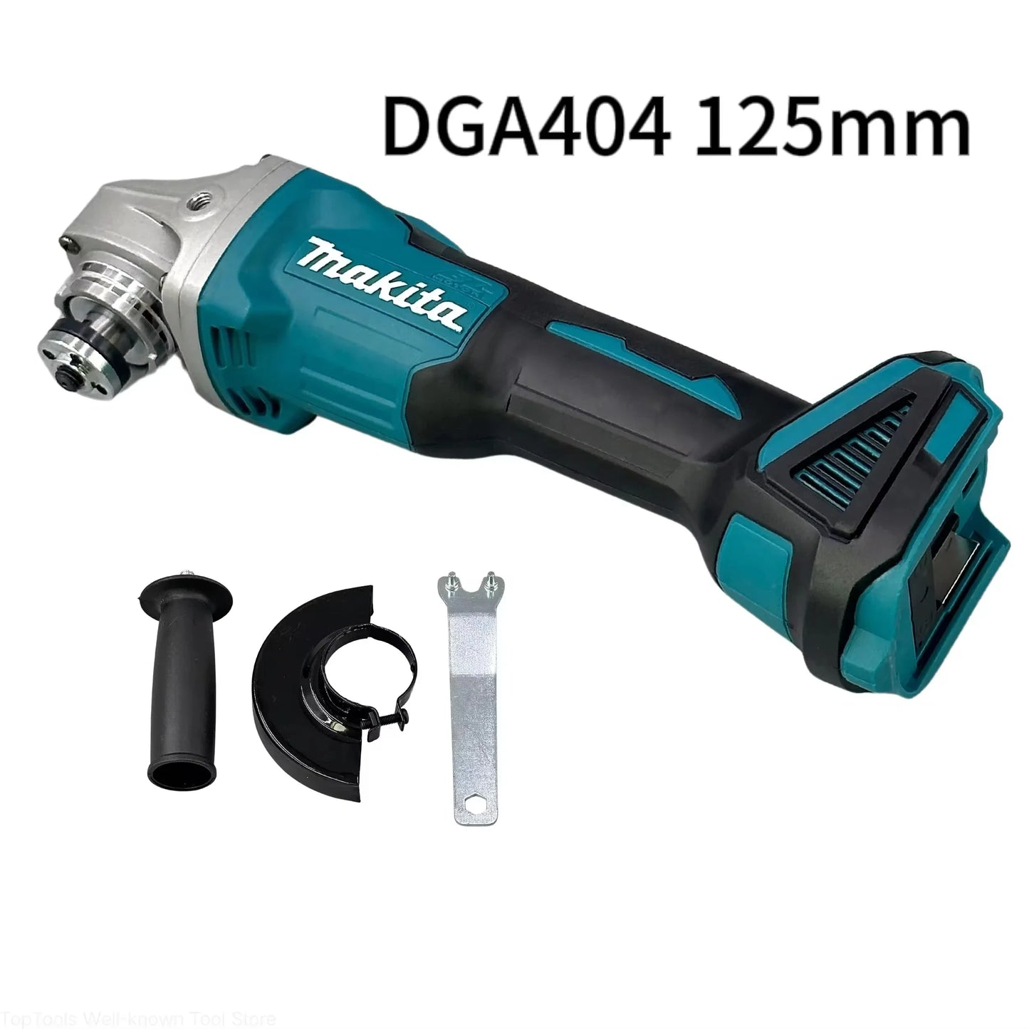 Makita DGA404 18V Brushless Cordless Angle Grinder – 125mm, Lithium-Ion, Cutting & Polishing