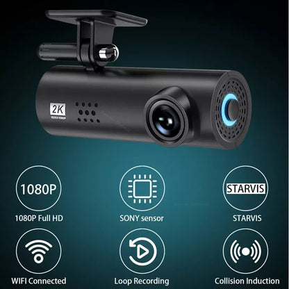 Xiami Dash Cam LF9 Pro Car DVR APP English Voice Control 1S Full 1080P HD Night Vision Recorder WiFi Battery Free Smart Dash Cam