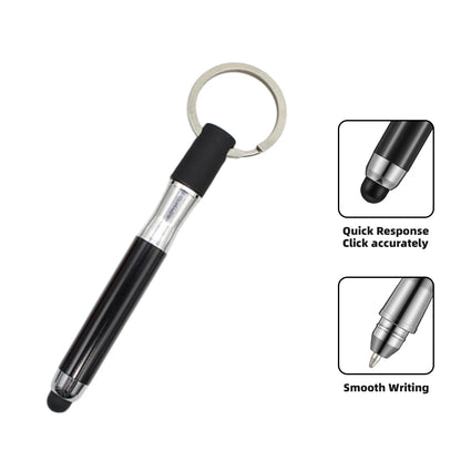 2-in-1 Stylus Ballpoint Pen with Keychain – Capacitive Touch Screen Pen for iPhone, Android & Tablets