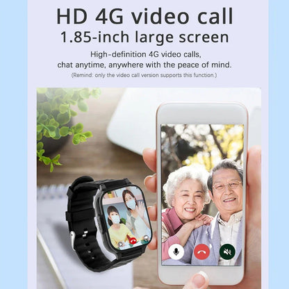 Smart GPS Tracker Watch GPS Bracelet Video Call for Old People One-click Help Support Fall Alarm Built-in 600mAh Battery RF-V52