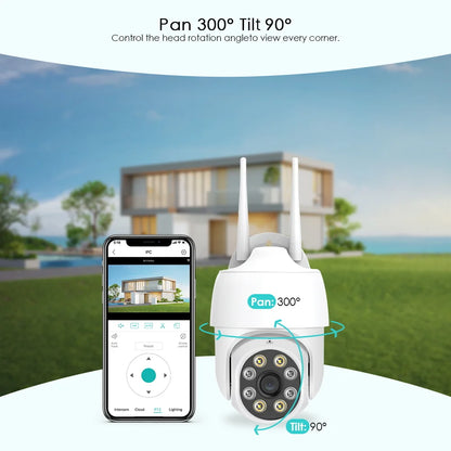 8MP 4K Wireless IP Camera 5MP Outdoor Street WIFI PTZ Speed Dome Camera iCSee 1080P 3MP HD AI Auto Tracking CCTV Surveillance