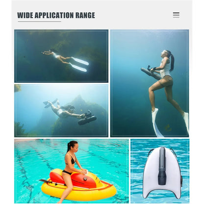 Camolech Electric Underwater Scooter 500W 40M Free Diving Snorkeling Sea Scooter Brushless Motor 60mins